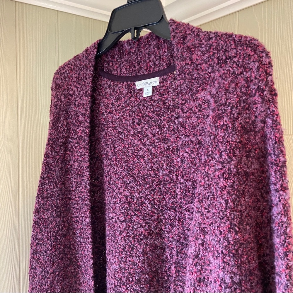 Purple oversized cardigan sweater - Picture 3 of 4